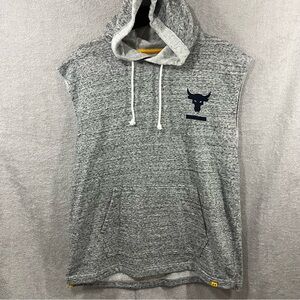Under Armour Project Rock Hoodie Men's Size XL Gray Sleeveless Activewear Gym